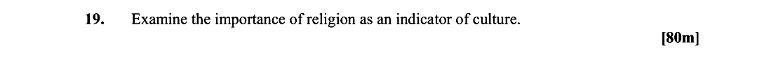 Examine-the-importance-of-religion-as-an-indicator-of-culture-Leaving Cert Geography-Question 19-2016.png