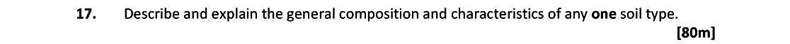 Describe-and-explain-the-general-composition-and-characteristics-of-any-one-soil-type.--Leaving Cert Geography-Question 17-2018.png