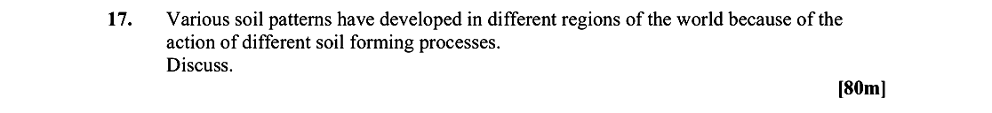 Various-soil-patterns-have-developed-in-different-regions-of-the-world-because-of-the-action-of-different-soil-forming-processes-Leaving Cert Geography-Question 17-2016.png