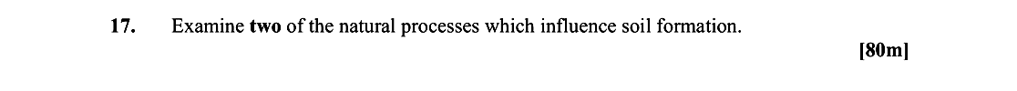 Examine-two-of-the-natural-processes-which-influence-soil-formation.-Leaving Cert Geography-Question 17-2008.png