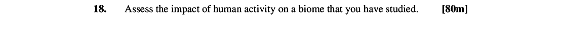 Assess-the-impact-of-human-activity-on-a-biome-that-you-have-studied-Leaving Cert Geography-Question 18-2006.png