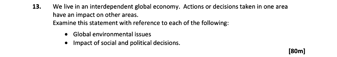 We-live-in-an-interdependent-global-economy-Leaving Cert Geography-Question 13-2018.png