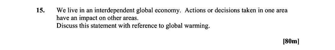We-live-in-an-interdependent-global-economy-Leaving Cert Geography-Question 15-2014.png