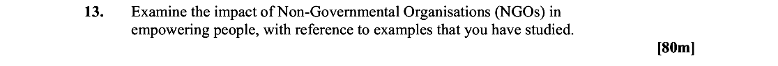 Examine-the-impact-of-Non-Governmental-Organisations-(NGOs)-in-empowering-people,-with-reference-to-examples-that-you-have-studied.-Leaving Cert Geography-Question 13-2012.png