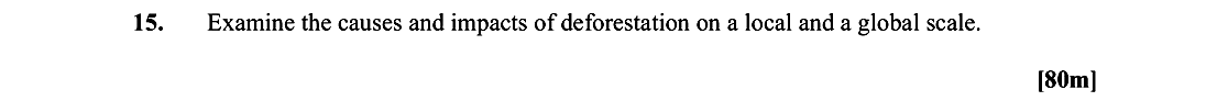 Examine-the-causes-and-impacts-of-deforestation-on-a-local-and-a-global-scale.-Leaving Cert Geography-Question 15-2012.png