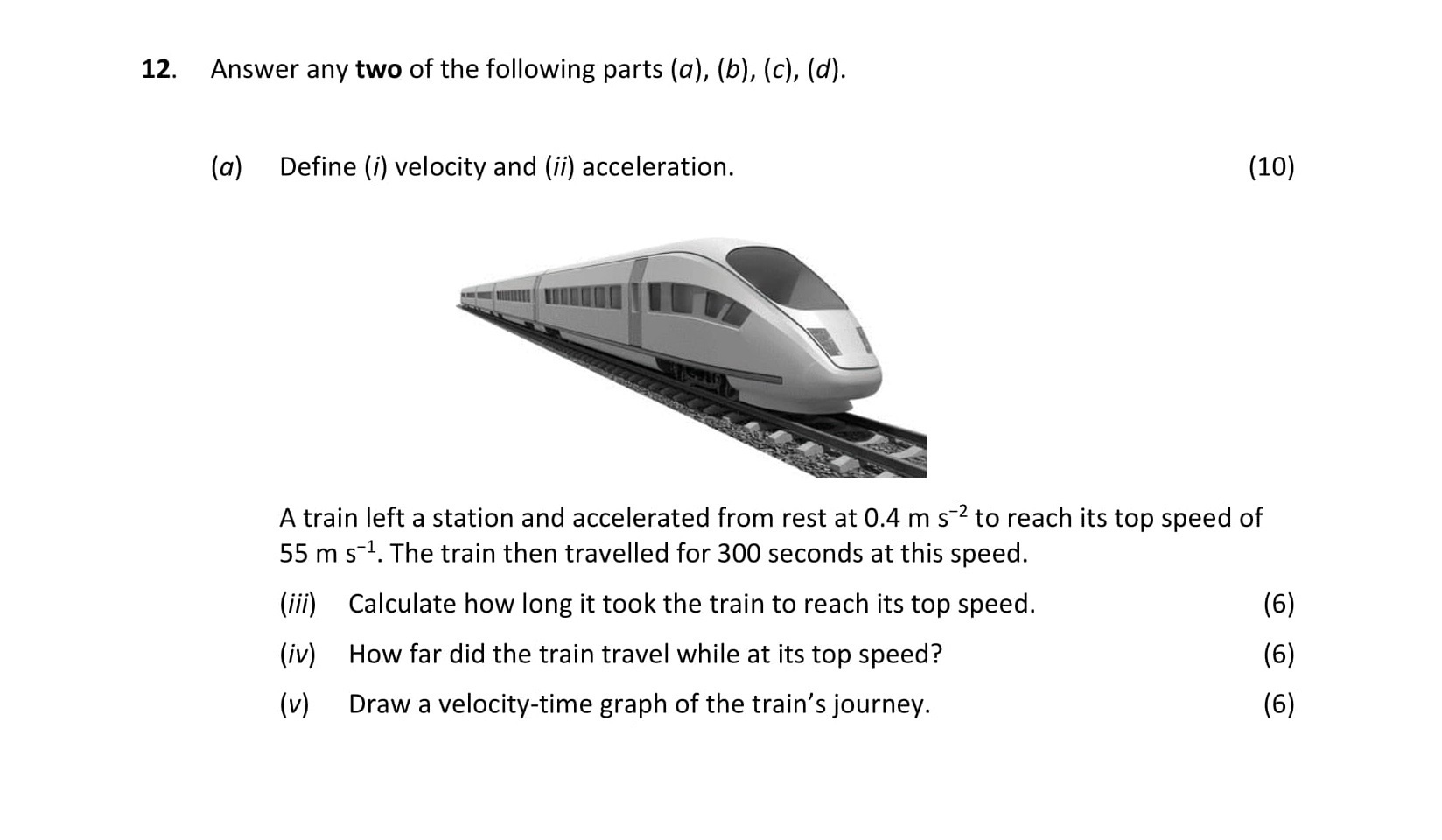 Define-(i)-velocity-and-(ii)-acceleration-Leaving Cert Physics-Question 12-2018.png