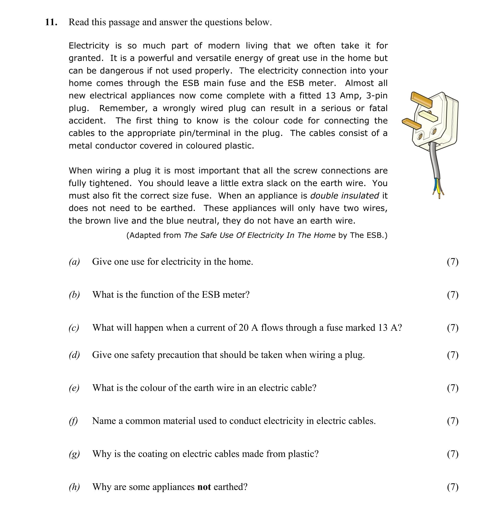 Read-this-passage-and-answer-the-questions-below-Leaving Cert Physics-Question 11-2006.png