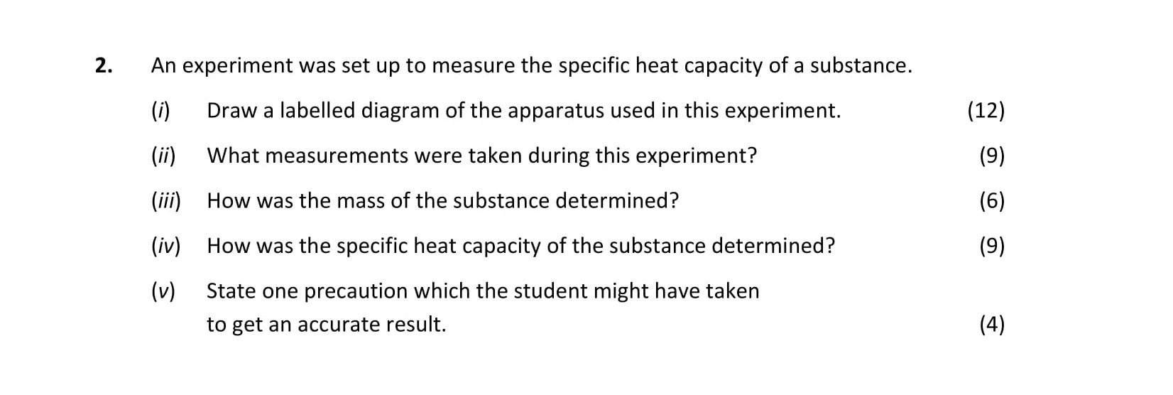 An-experiment-was-set-up-to-measure-the-specific-heat-capacity-of-a-substance-Leaving Cert Physics-Question 2-2017.png