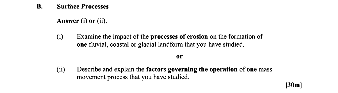 Surface-Processes-Answer-(i)-or-(ii)-Leaving Cert Geography-Question B-2015.png