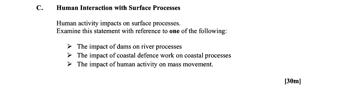 Human-activity-impacts-on-surface-processes-Leaving Cert Geography-Question C-2014.png