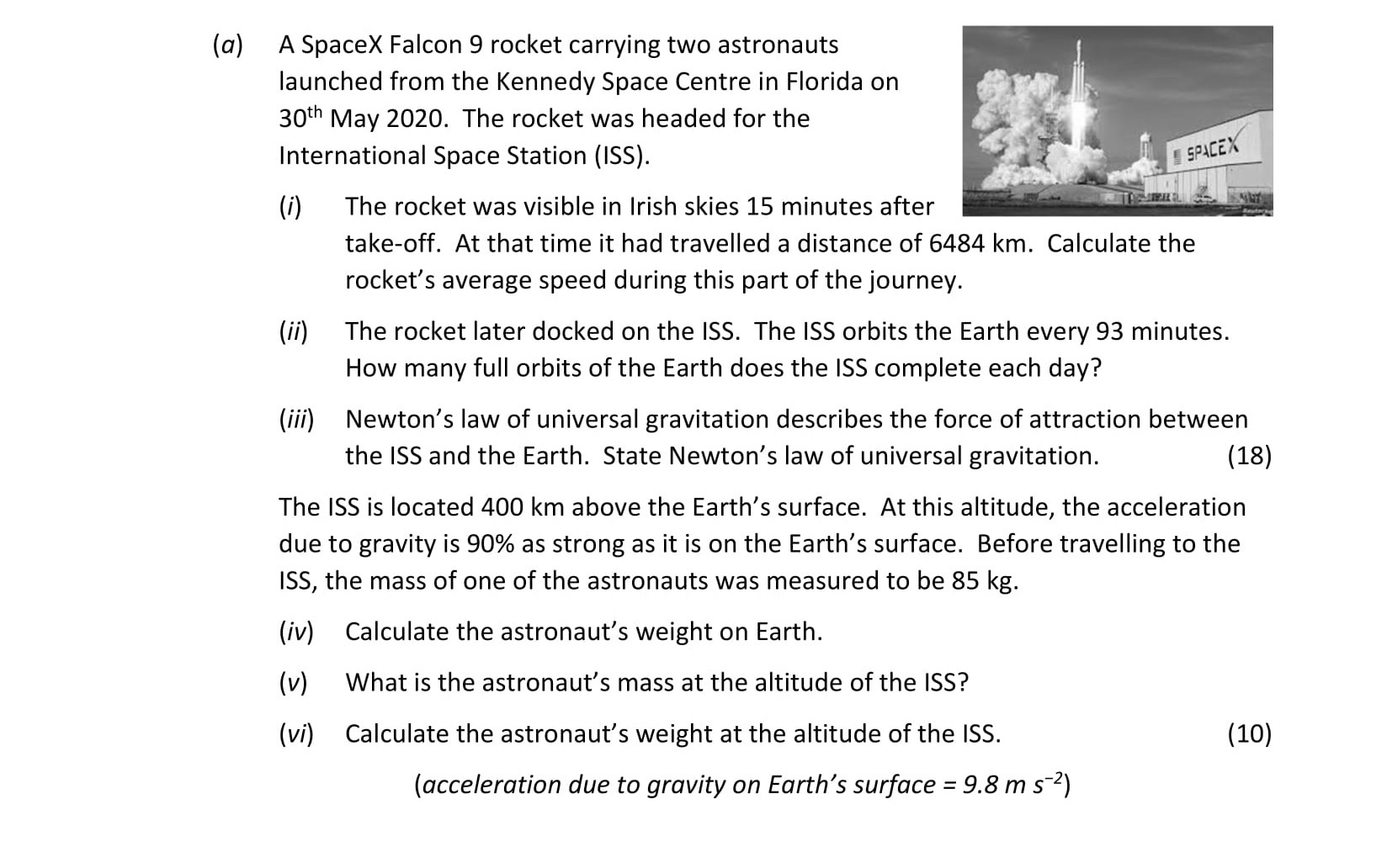 A-SpaceX-Falcon-9-rocket-carrying-two-astronauts-launched-from-the-Kennedy-Space-Centre-in-Florida-on-30th-May-2020-Leaving Cert Physics-Question a-2021.png