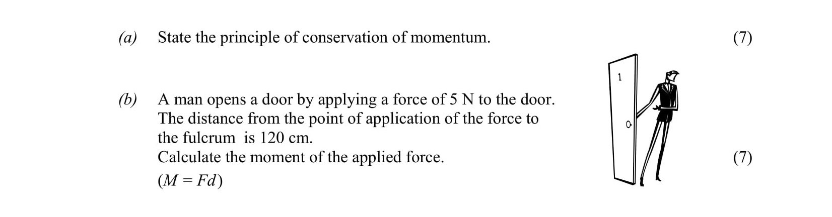 State-the-principle-of-conservation-of-momentum-Leaving Cert Physics-Question a-2009.png