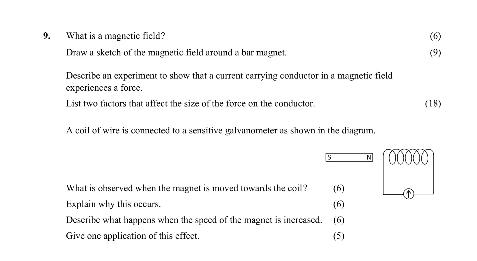 What-is-a-magnetic-field?---Draw-a-sketch-of-the-magnetic-field-around-a-bar-magnet-Leaving Cert Physics-Question 9-2005.png