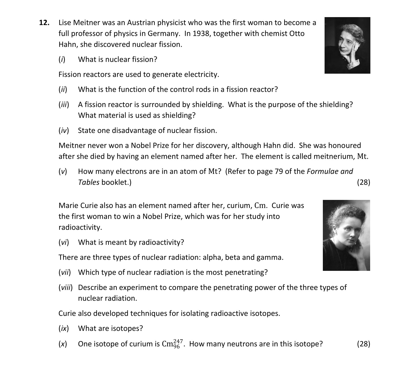 Lise-Meitner-was-an-Austrian-physicist-who-was-the-first-woman-to-become-a-full-professor-of-physics-in-Germany-Leaving Cert Physics-Question 12-2021.png