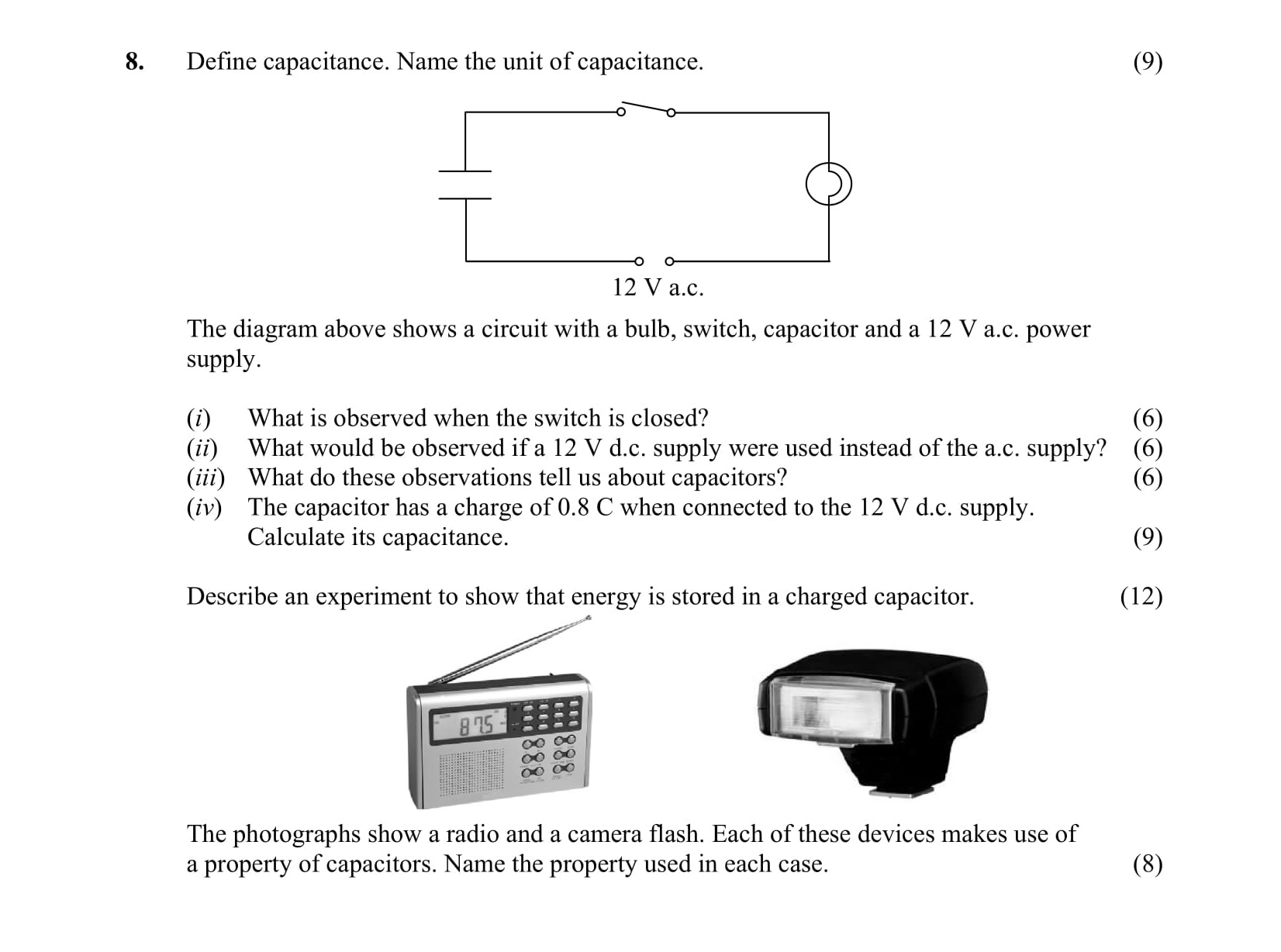 Define-capacitance-Leaving Cert Physics-Question 8-2015.png