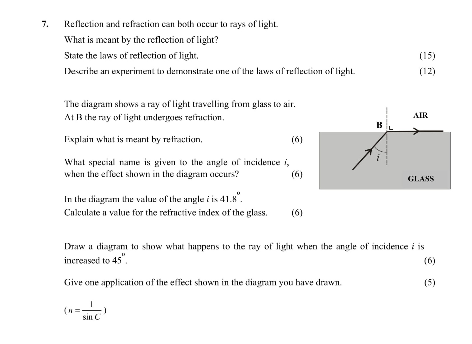 What-is-meant-by-the-reflection-of-light?--Reflection-of-light-refers-to-the-phenomenon-where-rays-of-light-bounce-back-after-striking-a-surface-Leaving Cert Physics-Question 7-2005.png