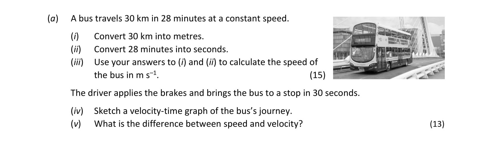 A-bus-travels-30-km-in-28-minutes-at-a-constant-speed-Leaving Cert Physics-Question a-2020.png
