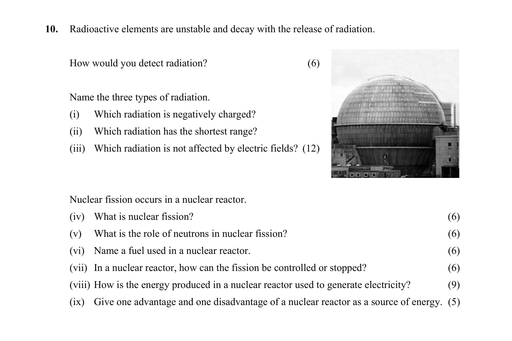 Radioactive-elements-are-unstable-and-decay-with-the-release-of-radiation-Leaving Cert Physics-Question 10-2009.png