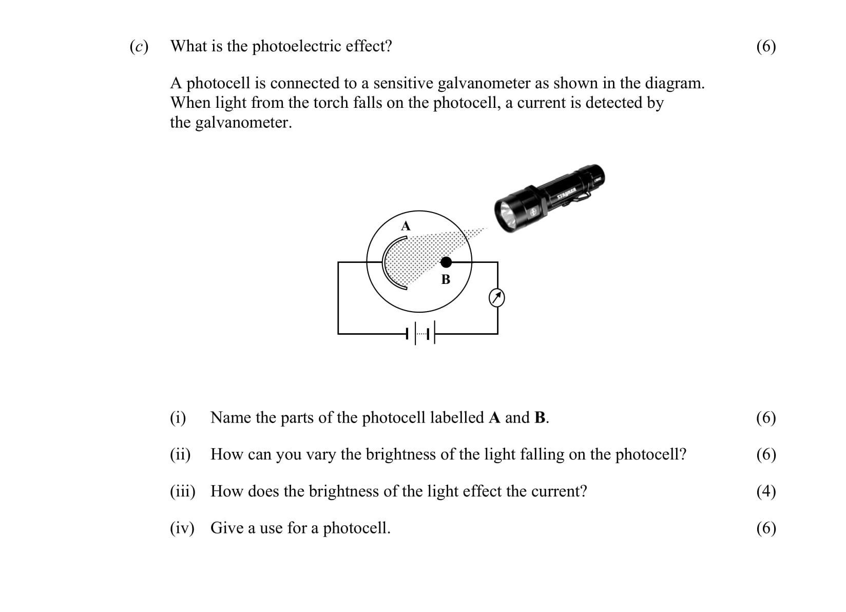 What-is-the-photoelectric-effect?--A-photocell-is-connected-to-a-sensitive-galvanometer-as-shown-in-the-diagram-Leaving Cert Physics-Question c-2008.png