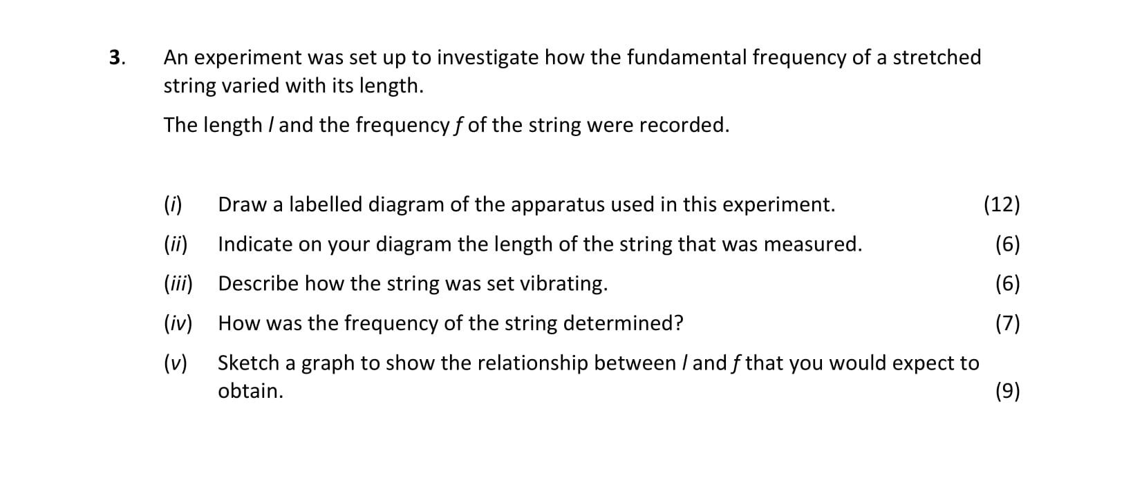 An-experiment-was-set-up-to-investigate-how-the-fundamental-frequency-of-a-stretched-string-varied-with-its-length-Leaving Cert Physics-Question 3-2018.png