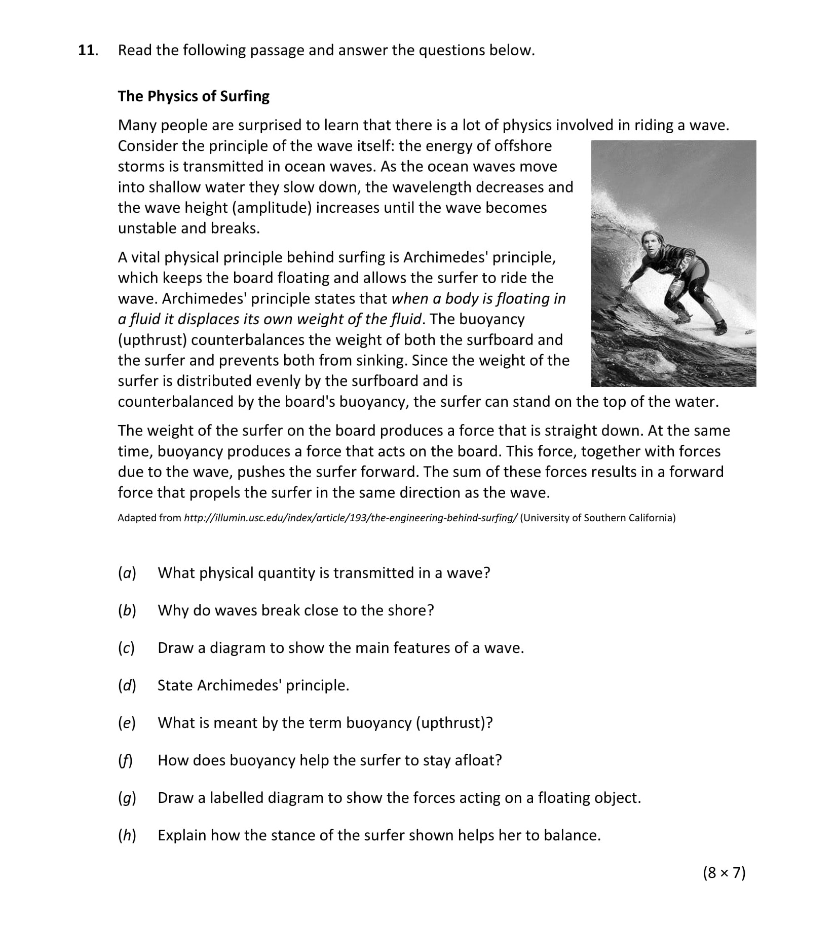 Read-the-following-passage-and-answer-the-questions-below-Leaving Cert Physics-Question 11-2018.png