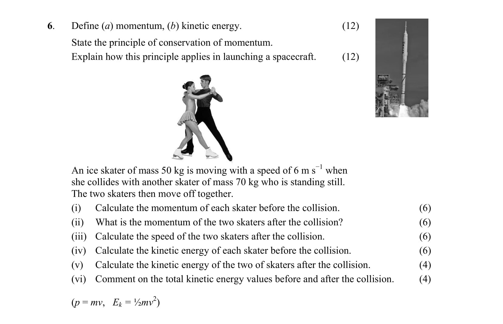 Define-(a)-momentum,-(b)-kinetic-energy-Leaving Cert Physics-Question 6-2010.png