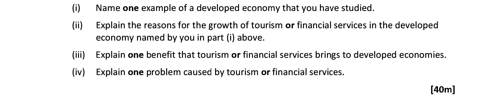 Name-one-example-of-a-developed-economy-that-you-have-studied-Leaving Cert Geography-Question 7B-2020.png