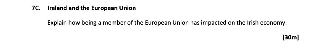 Ireland-and-the-European-Union--Explain-how-being-a-member-of-the-European-Union-has-impacted-on-the-Irish-economy.-Leaving Cert Geography-Question 7C-2021.png