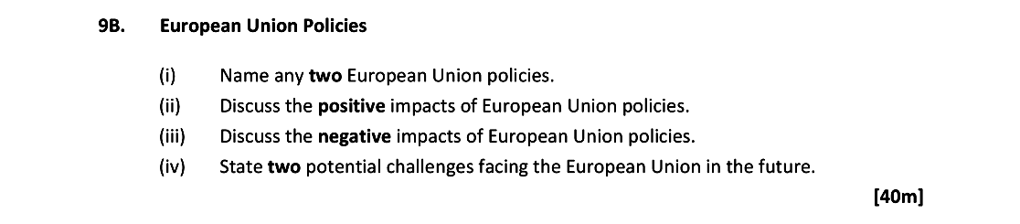 European-Union-Policies--(i)-Name-any-two-European-Union-policies-Leaving Cert Geography-Question 98-2018.png