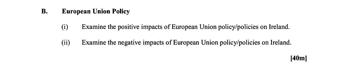 European-Union-Policy--(i)-Examine-the-positive-impacts-of-European-Union-policy/policies-on-Ireland-Leaving Cert Geography-Question B-2015.png