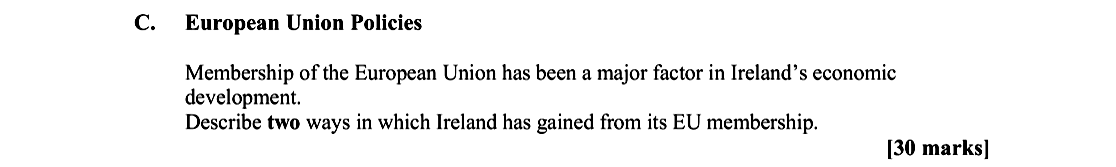 European-Union-Policies--Membership-of-the-European-Union-has-been-a-major-factor-in-Ireland’s-economic-development-Leaving Cert Geography-Question C-2009.png
