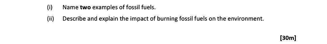 i)-Name-two-examples-of-fossil-fuels-Leaving Cert Geography-Question 7C-2020.png