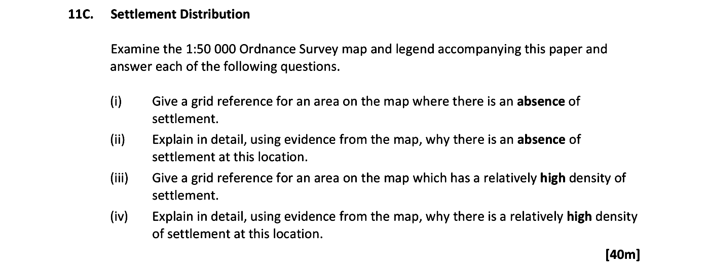 Examine-the-1:50-000-Ordnance-Survey-map-and-legend-accompanying-this-paper-and-answer-each-of-the-following-questions-Leaving Cert Geography-Question 11C-2018.png