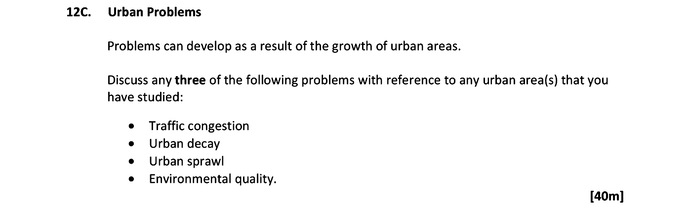 Urban-Problems--Problems-can-develop-as-a-result-of-the-growth-of-urban-areas-Leaving Cert Geography-Question 12C-2018.png