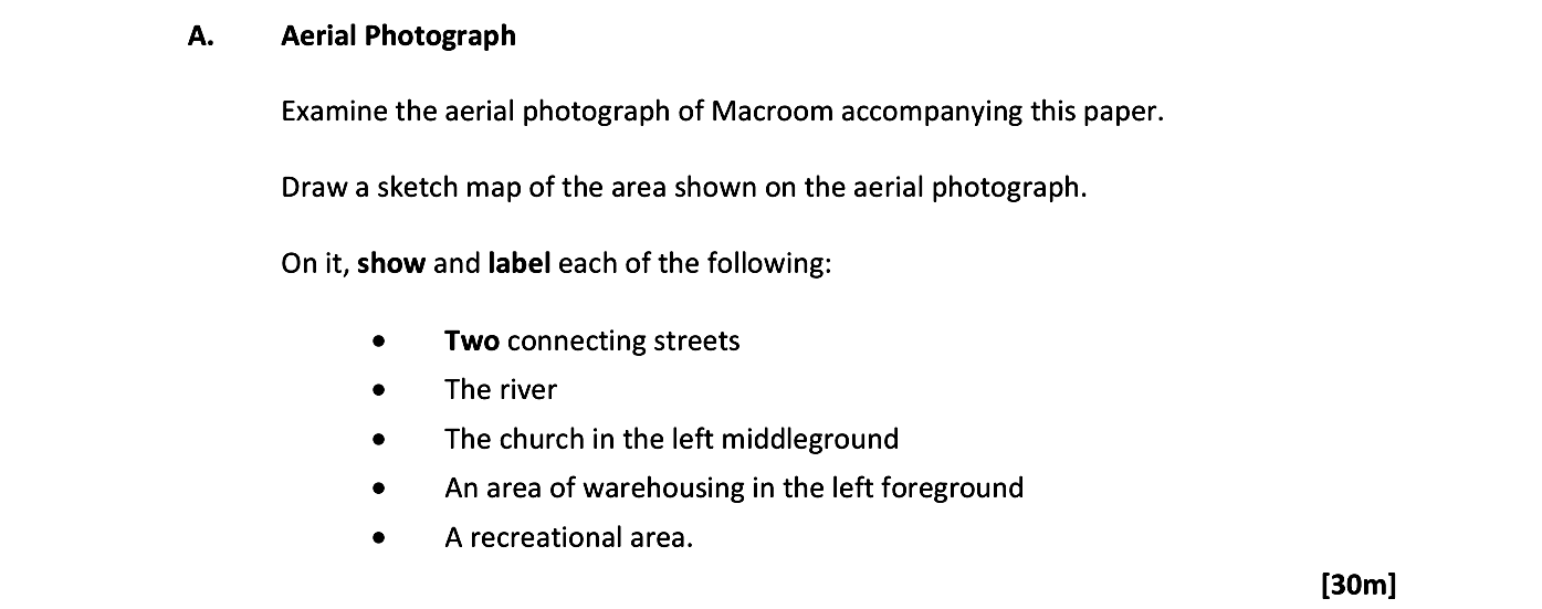 Aerial-Photograph--Examine-the-aerial-photograph-of-Macroom-accompanying-this-paper-Leaving Cert Geography-Question A-2017.png