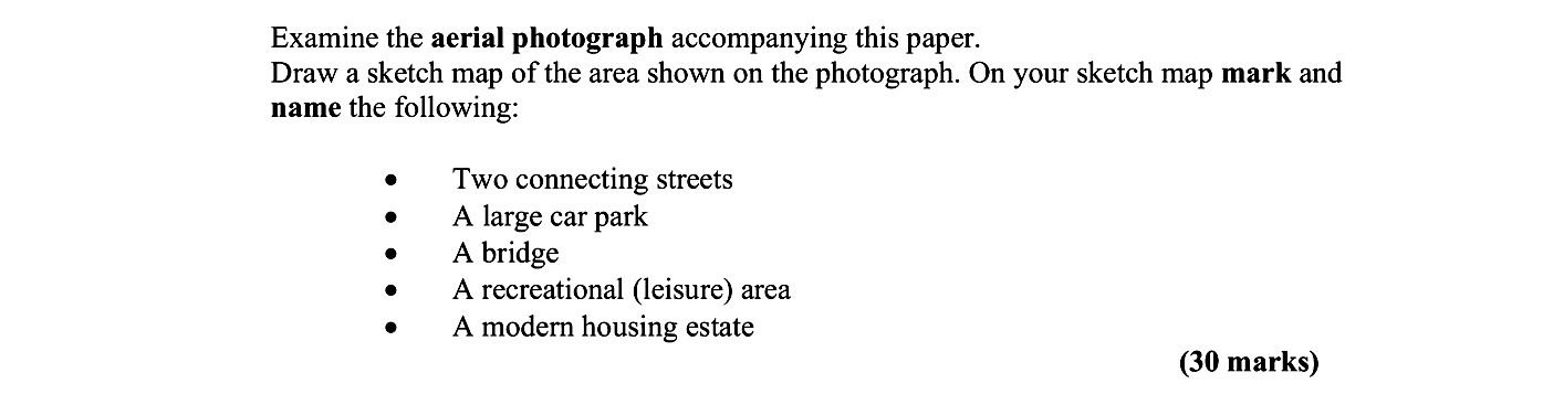 Examine-the-aerial-photograph-accompanying-this-paper-Leaving Cert Geography-Question 1-2007.png