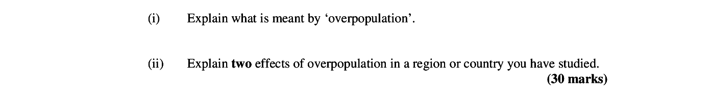 Explain-what-is-meant-by-‘overpopulation’-Leaving Cert Geography-Question i-2006.png