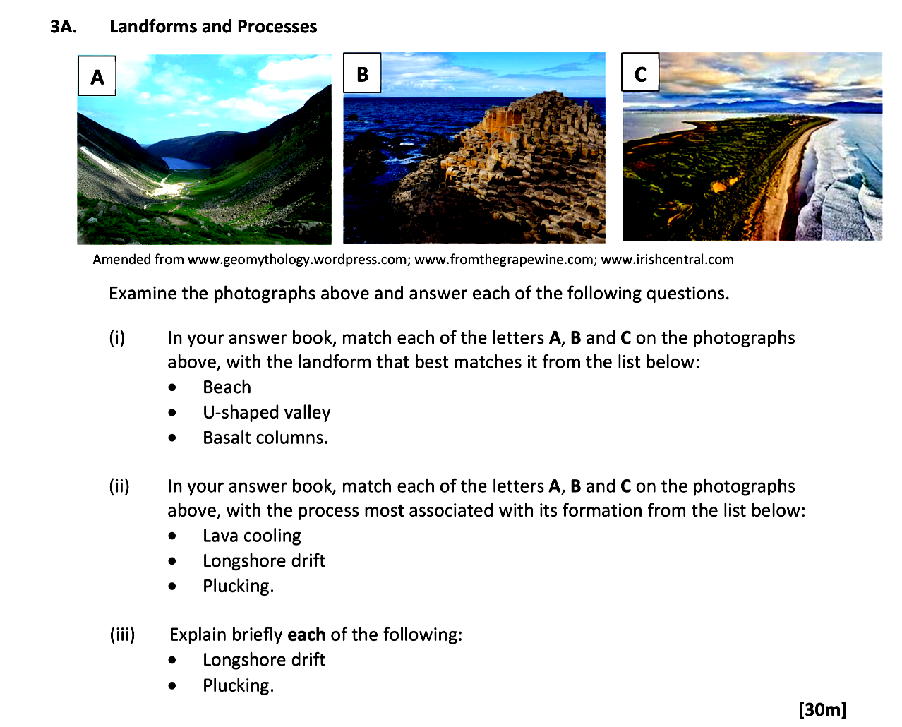 Examine-the-photographs-above-and-answer-each-of-the-following-questions-Leaving Cert Geography-Question 3A-2019.png