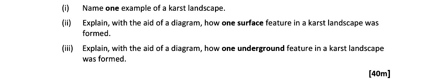 Name-one-example-of-a-karst-landscape-Leaving Cert Geography-Question 3B-2020.png