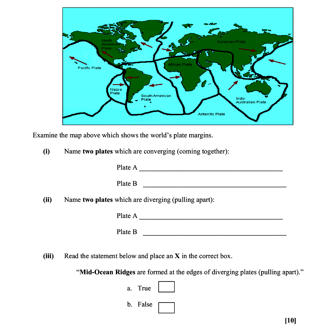 Examine-the-map-above-which-shows-the-world’s-plate-margins-Leaving Cert Geography-Question i-2007.png
