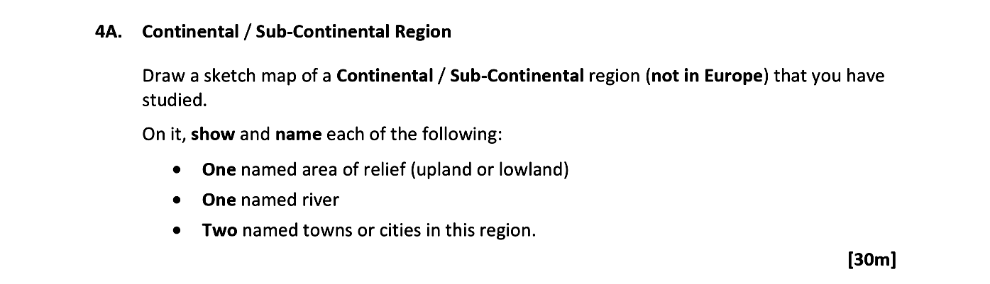 Draw-a-sketch-map-of-a-Continental-/-Sub-Continental-region-(not-in-Europe)-that-you-have-studied-Leaving Cert Geography-Question 4A-2021.png