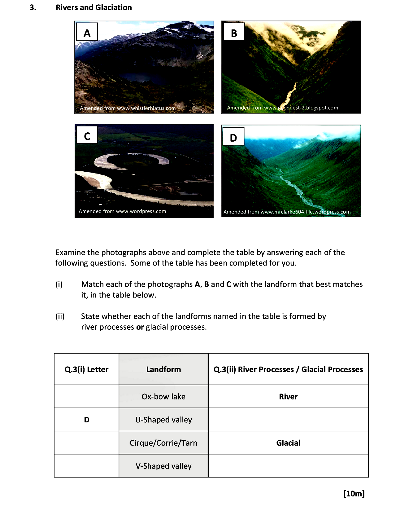 Examine-the-photographs-above-and-complete-the-table-by-answering-each-of-the-following-questions-Leaving Cert Geography-Question 3-2017.png