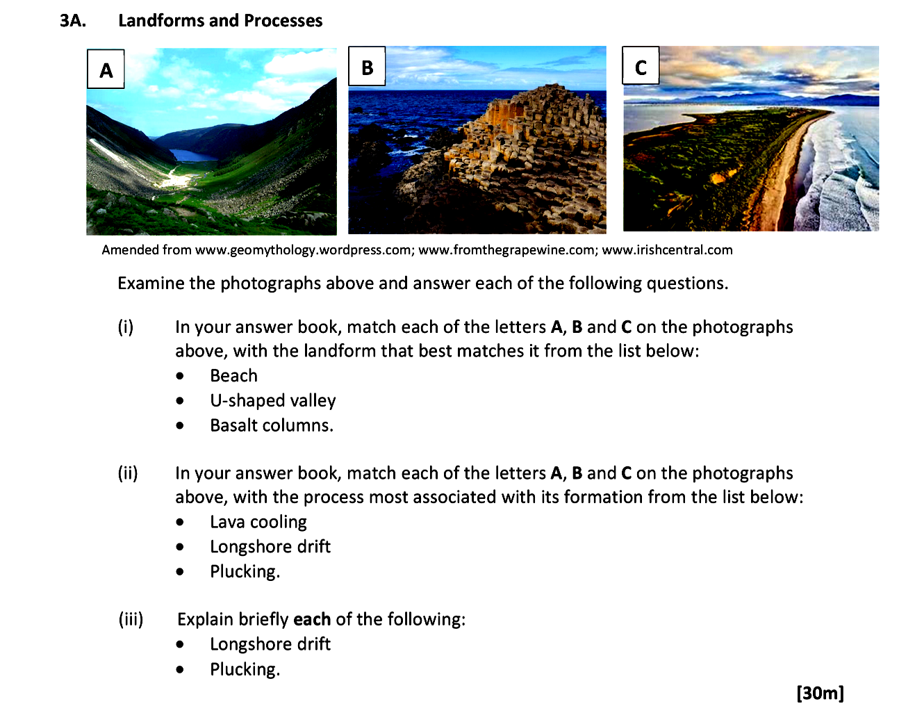 Examine-the-photographs-above-and-answer-each-of-the-following-questions-Leaving Cert Geography-Question 3A-2019.png