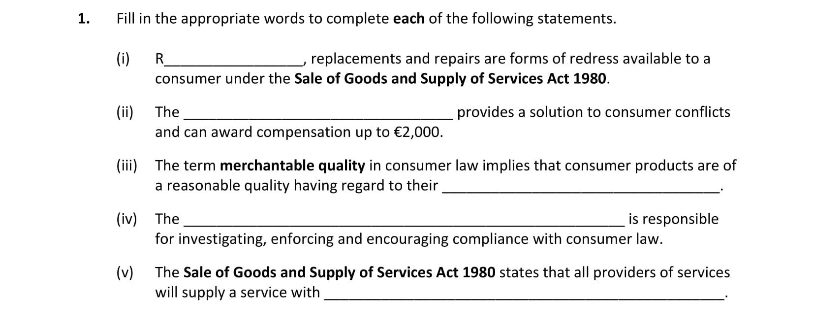 Fill-in-the-appropriate-words-to-complete-each-of-the-following-statements-Leaving Cert Business-Question 1-2008.png