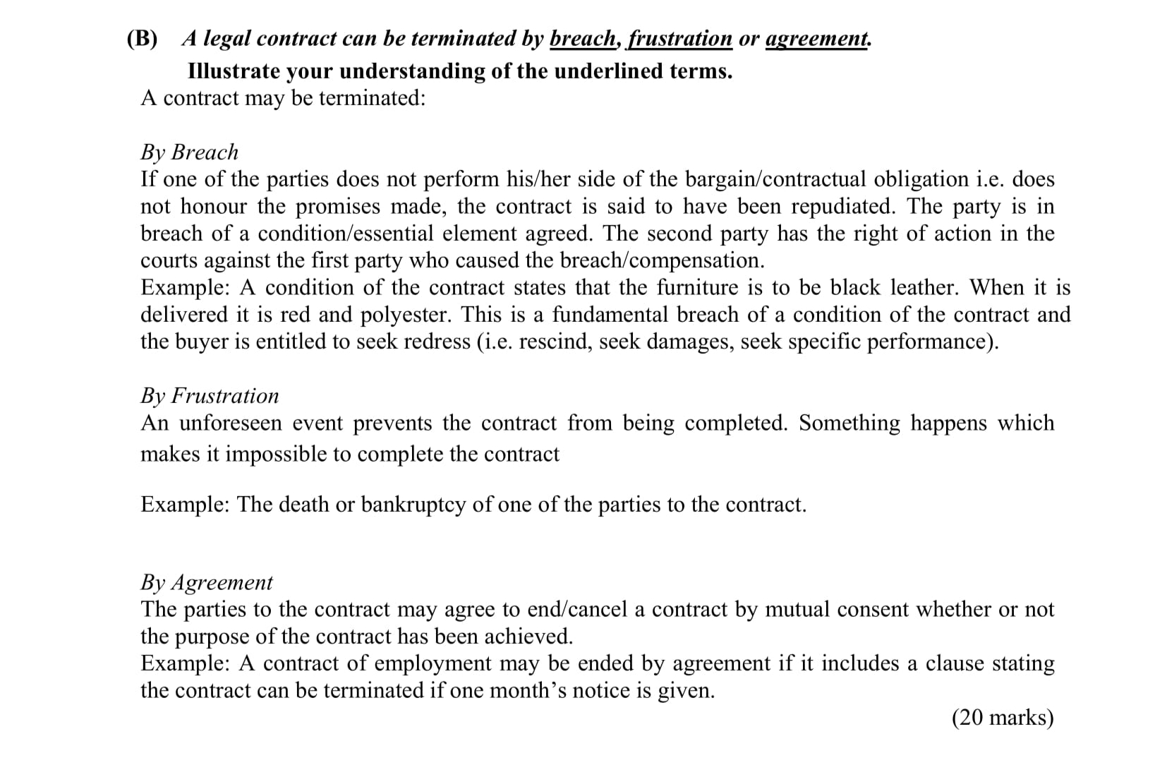 A-legal-contract-can-be-terminated-by-breach,-frustration-or-agreement-Leaving Cert Business-Question B-2012.png
