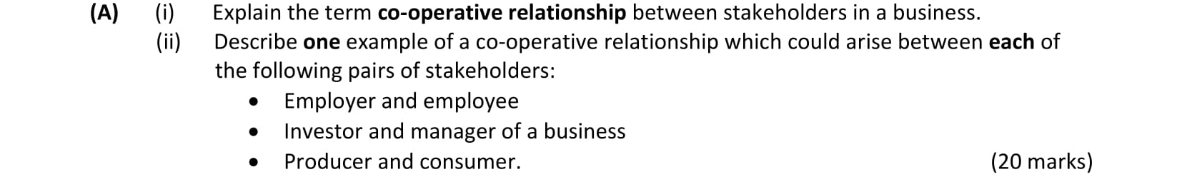 Explain-the-term-co-operative-relationship-between-stakeholders-in-a-business-Leaving Cert Business-Question A-2017.png
