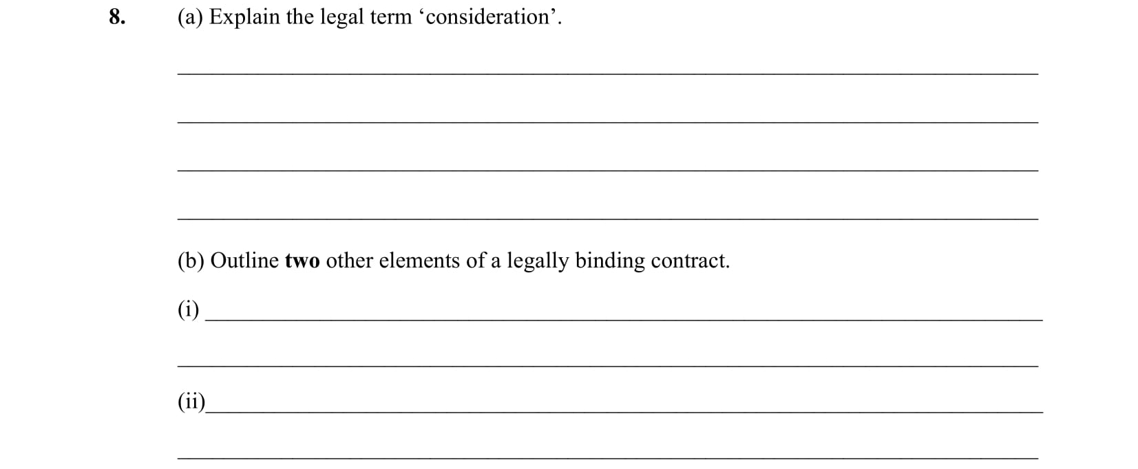 (a)-Explain-the-legal-term-‘consideration’-Leaving Cert Business-Question 8-2009.png