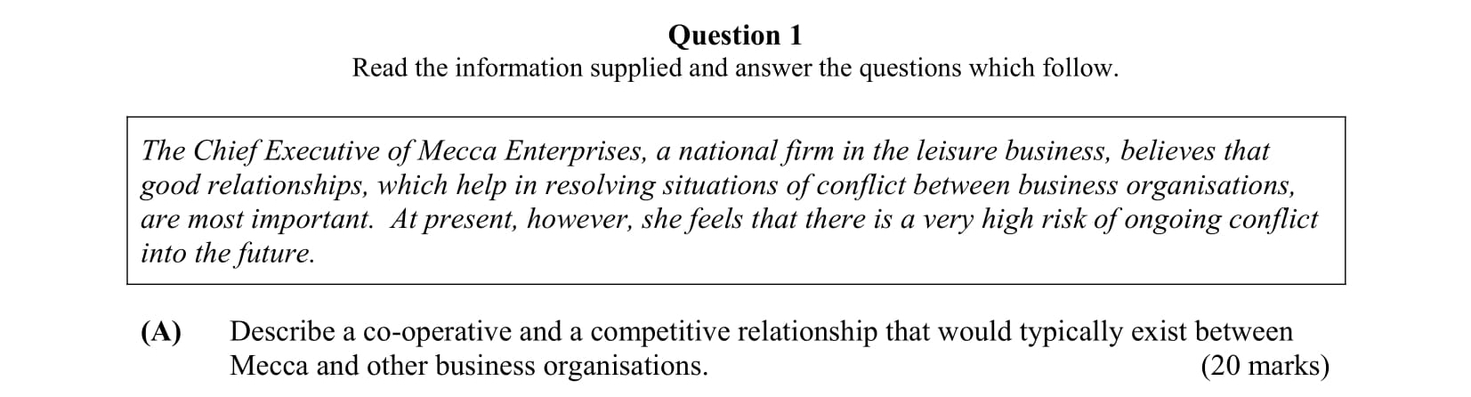 Describe-a-co-operative-and-a-competitive-relationship-that-would-typically-exist-between-Mecca-and-other-business-organisations.-Leaving Cert Business-Question 1(A)-2004.png