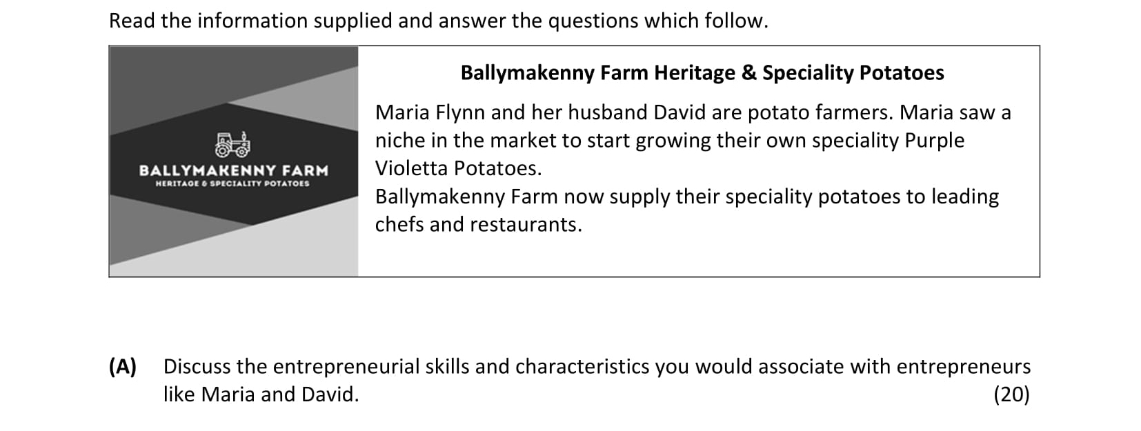 Discuss-the-entrepreneurial-skills-and-characteristics-you-would-associate-with-entrepreneurs-like-Maria-and-David-Leaving Cert Business-Question 5(A)-2021.png