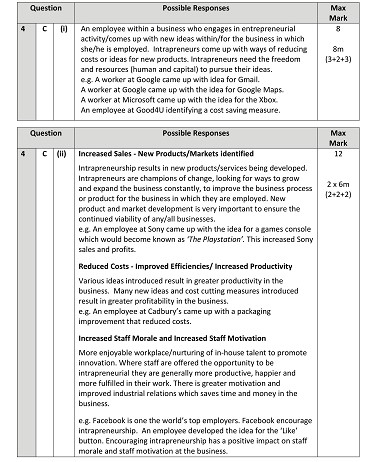 C-(i)-Explain,-using-an-example,-the-term-intrapreneurship-Leaving Cert Business-Question 4 C.png